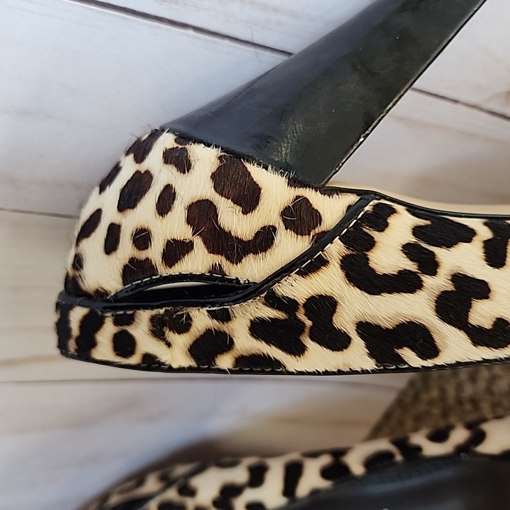 White House Black Market Leopard Heels size 8.5 - Picture 2 of 5